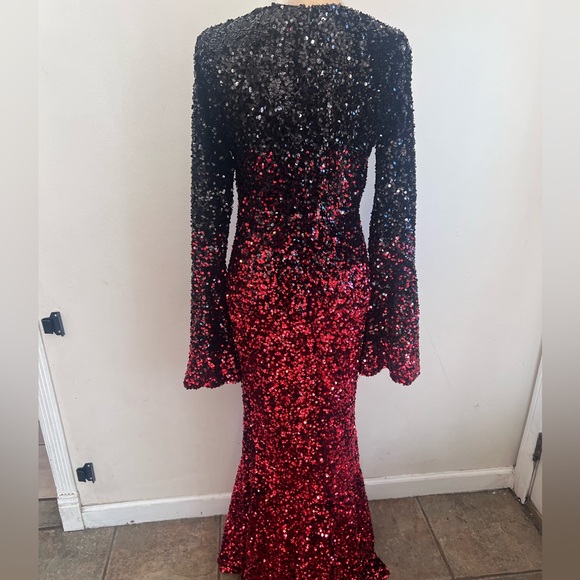 Killstar hexemore black and red sequin dress size medium - Picture 6 of 8